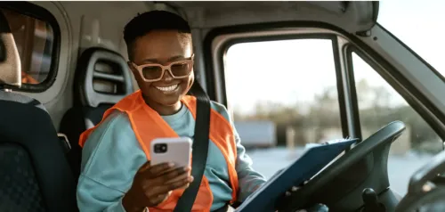 Man smiling